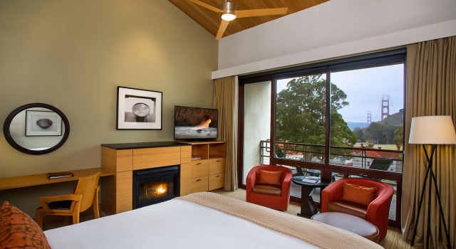 Двухместный номер Golden Gate View Contemporary Cavallo Point