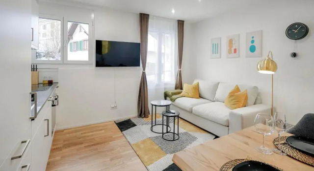 Люкс Deluxe VISIMO Apartments St Georgen-Strasse St Gallen - Design City Nature