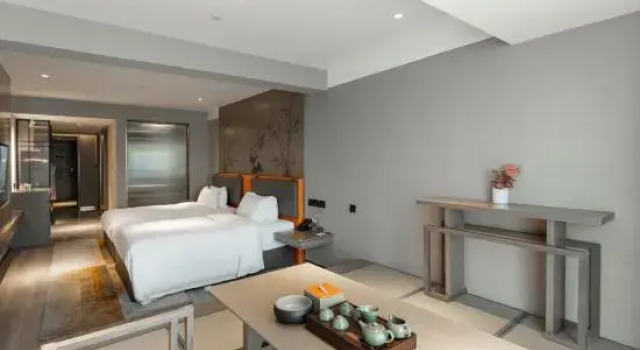 Семейный люкс с 2 комнатами с видом на реку Mehood Lizhi Hotel (Chengdu Tianfu New Area Qilong Subway Station)
