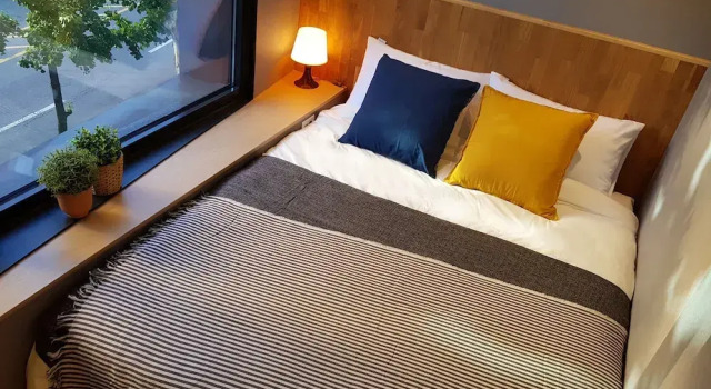 Komfortowy dwuosobowy pokój Hostel CLEO Seoul Hongdae