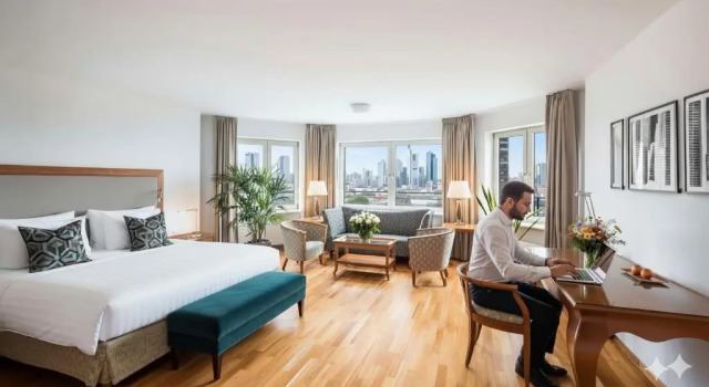 Main Plaza Suite Tower, Забронировать Отель Отели Франкфурт-на-Майне 4 звезды, рядом с Музей искусств Ширн, 4*