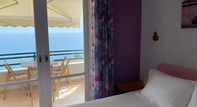 Апартаменты с 2 комнатами с балконом и с видом на море Corfu Island Apartment 91