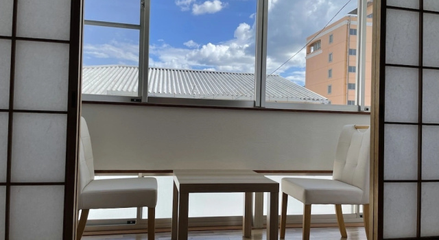 Номер Standard с красивым видом из окна Guesthouse Sunline Beppu