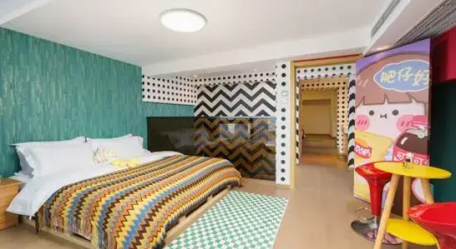 Шестиместный семейный люкс с видом на море Manxin Hotel Dalian Xinghai Square