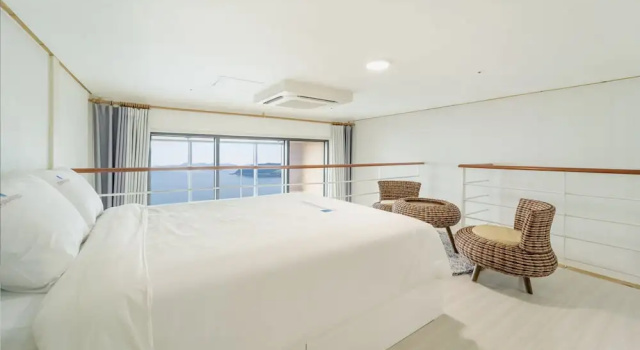 Номер Standard с видом на океан Yeosu Sunset Hostel and Pension