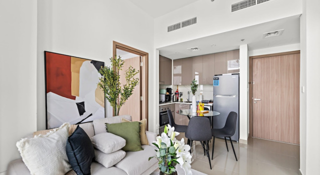 Silkhaus Cozy 2BR Sobha Hartland Azizi Gardens, Забронировать Апартаменты/квартира Дубай Эмират Дубай, рядом с Ипподром и гольф-поле Nad Al Sheba