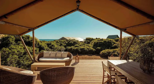 Семейный тент с видом на море Resort & Glamping Terre di Sacra