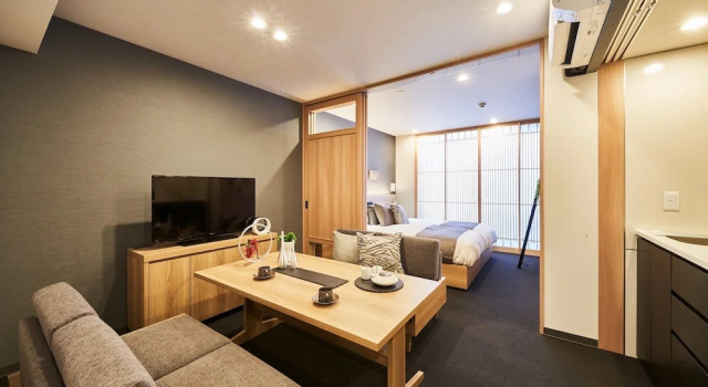 Семейные апартаменты c 1 комнатой MIMARU Kyoto Shinmachi Sanjo