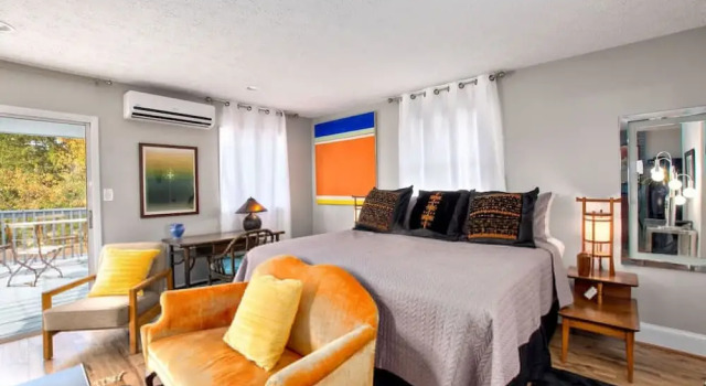 Cheerful Studio w Patio Steps From Everything, Забронировать Апартаменты/квартира Ашвилл Аппалачи, рядом с Пивоваренная компания New Belgium