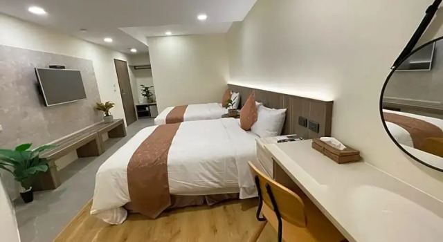 Четырёхместный номер Standard с балконом 海的墾丁旅店 Ocean KT Inn