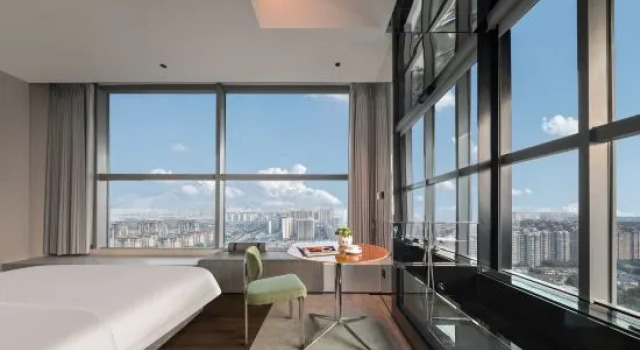 Люкс с панорамным видом Chengdu Xingtianwai Garden Hotel