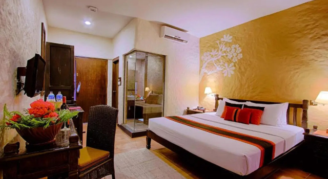 Двухместный номер Deluxe с балконом и с красивым видом из окна Temple Tree Resort & Spa, Pokhara