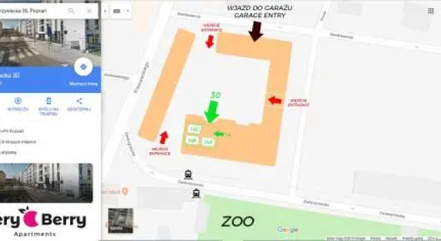Very Berry Zwierzyniecka 24, Забронировать Отель Отели Познани с парковкой, рядом с Kochtex Conference Centre, Парковка