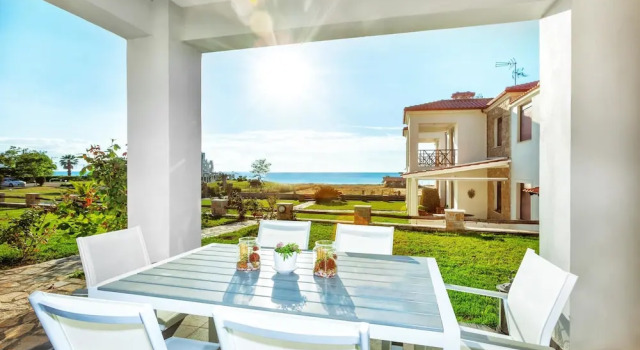 Вилла Deluxe с 4 комнатами с балконом и с видом на море Sunset Villas