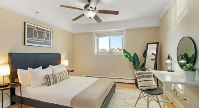 Sunny 1BR Apt in Suburb - Salem 3C rep, Rezerwuj Apartament Arlington Heights 