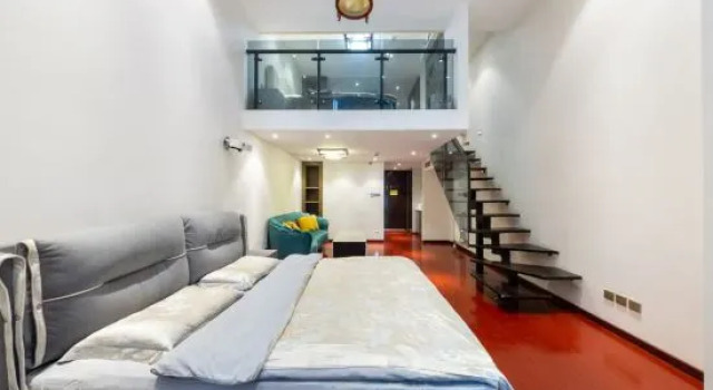 Семейный люкс Deluxe Дуплекс Tianjin Junlu Hotel Apartment (Haihe Daguan Five Avenue Branch)