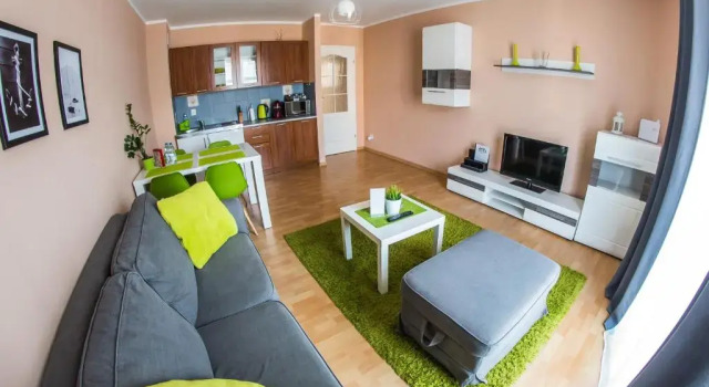 Апартаменты с балконом и с красивым видом из окна Apartament Zwycięstwa