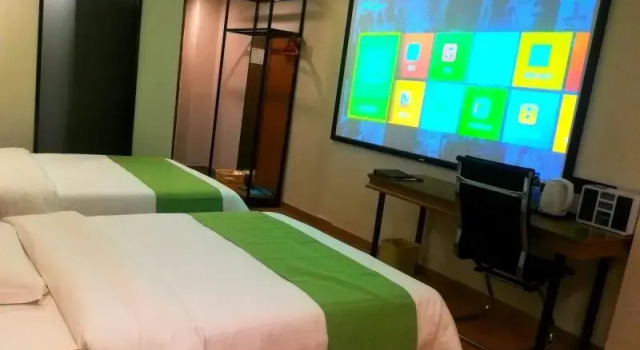 Номер Standard Дуплекс GreenTree Inn Haikou City Wuzhishan Road