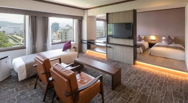 Трёхместный номер Deluxe HOTEL MYSTAYS Matsuyama