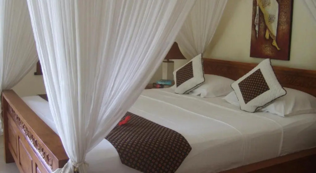 Standard Double room with pool view Rumah Senang Guest House