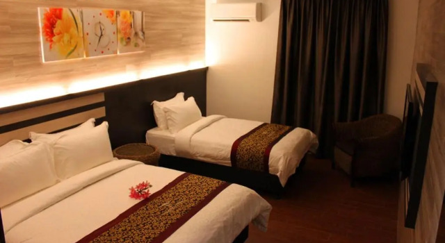Standardowy trzyosobowy pokój Hotel Time Nilai