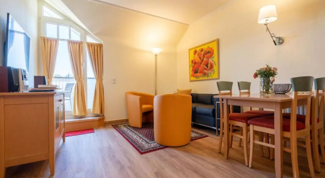 Апартаменты Dünenpark Binz - Komfort Appartement mit 2 Schlafzimmern und Balkon im Dachgeschoss 012