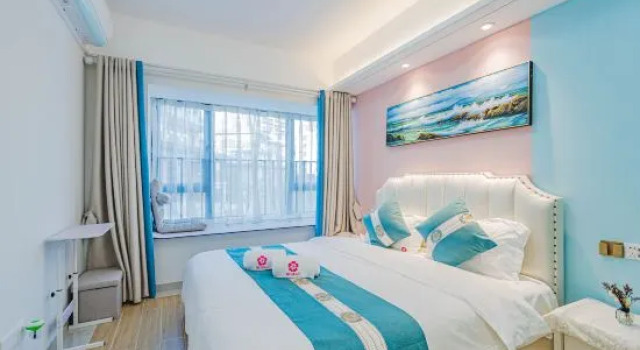 Семейный люкс с 2 комнатами Xiwo·Sakura Theme Hotel (Hezheng Dongfangwan Branch)