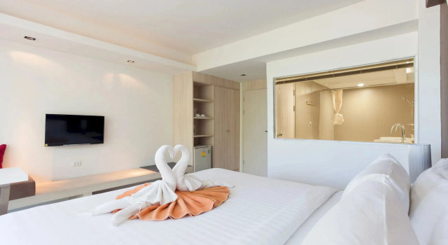 Двухместный номер Deluxe с балконом и с видом на море Coral Inn