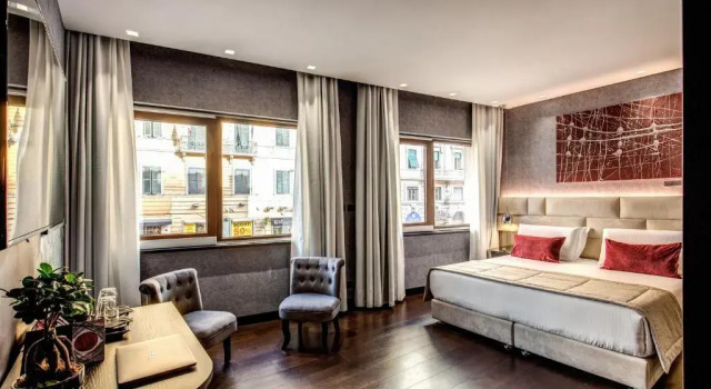 Трёхместный номер Standard с красивым видом из окна Prassede Palace Hotel