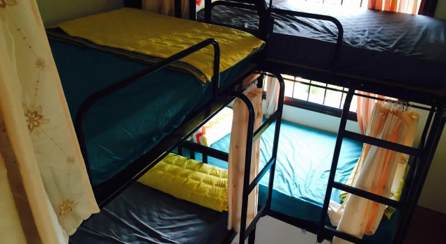 Кровать в общем номере Bookaholic Hostel