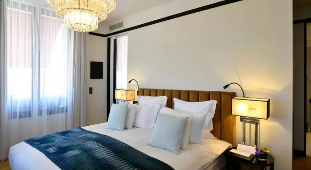 Люкс с видом на море Hôtel Restaurant le Touring