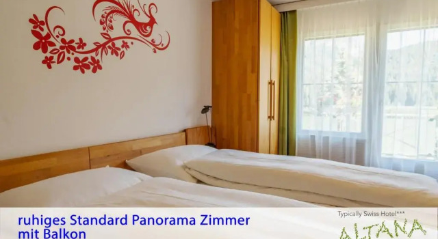Camera doppia Standard con balcone Typically Swiss Hotel Altana