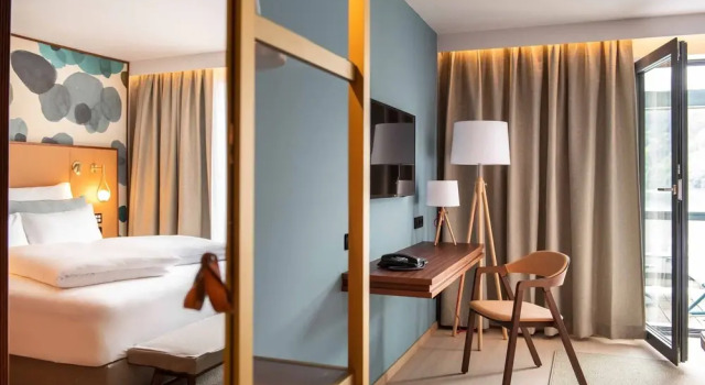 Полулюкс с балконом и с видом на озеро SEEGLÜCK Hotel Forelle Superior