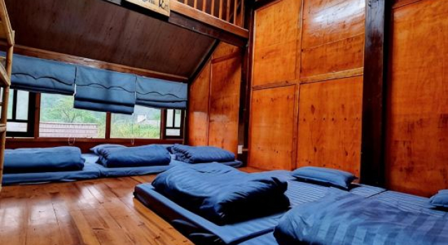 Кровать в общем номере Nasan Green Farm