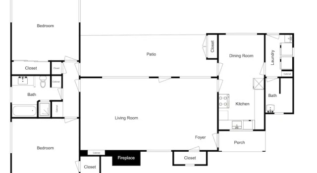 Flamingo House 2 Bedrooms 2 Bathrooms Home, Забронировать Отель Палм-Спрингс Coachella Valley, рядом с Camelot Park Family Center