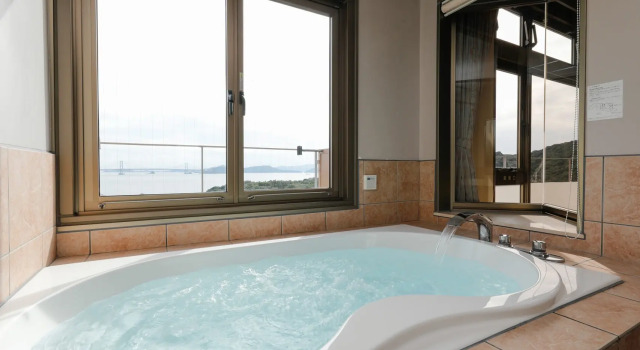 Номер Standard с видом на океан Awaji Island Uzushio Onsen Umemaru