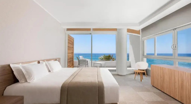 Двухместный номер Privilege с балконом и с видом на море Hôtel Cala di Sole