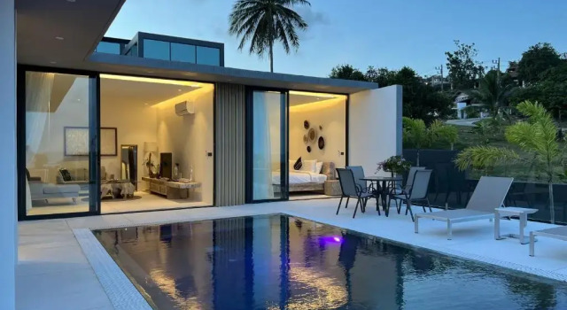Вилла AURA AIR 1, pool & seaview villa, Choengmon 500m