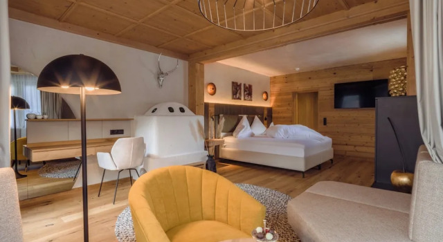 Двухместный номер Deluxe с балконом и с видом на горы Relais&Châteaux Spa-Hotel Jagdhof