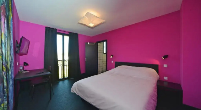 Standard dublă cameră Logis Hôtel Restaurant La Mire