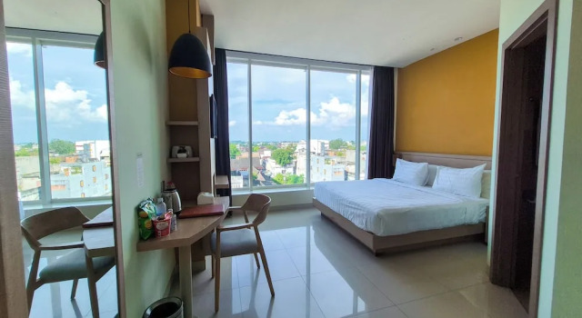 Номер Deluxe с красивым видом из окна Infinity Hotel Jambi By Tritama Hospitality