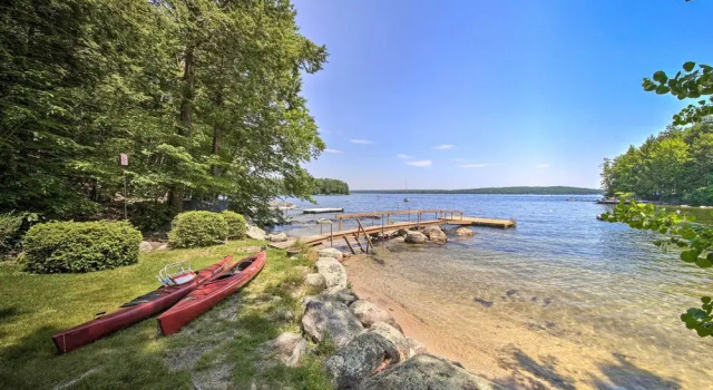 Коттедж Sebago Lake Gem on Private Cove w/ Boat Dock!
