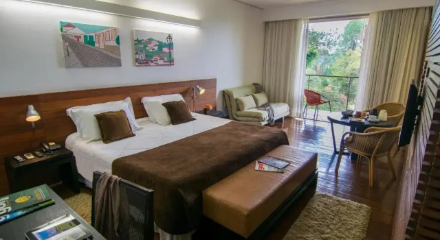 Двухместный номер Deluxe с балконом и с красивым видом из окна Garden Hill Hotel e Golfe