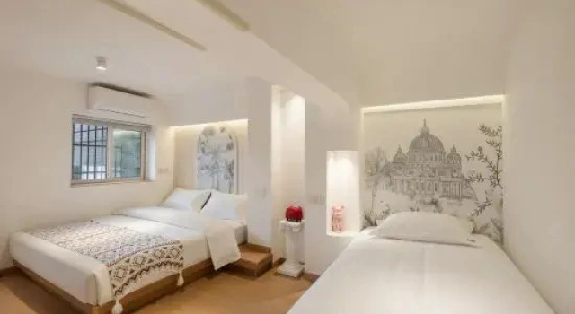 Семейный люкс с 4 комнатами Xi'an Mufan Designer Bed and Breakfast Hotel (Dayan Pagoda Metro Station Branch)