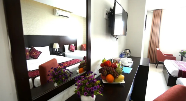 Трёхместный номер Standard c 1 комнатой Huong Son Hotel