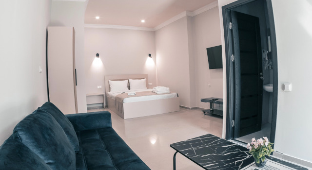 Familie Suite mit Balkon und mit Gartenblick Аpricot yard Mini-hotel