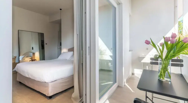 Deluxe værelse med altan Domìa Boutique Hotel e Cucina