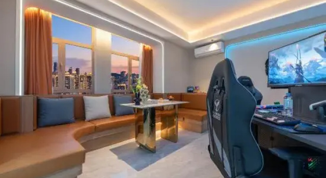 Кровать в общем номере Ye and Chen Esports Movie Hotel