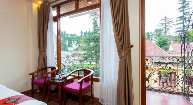 Номер Семейный с видом на горы Sapa Centre Hotel