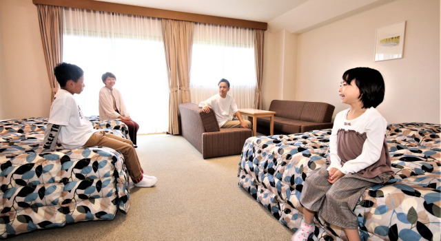 Четырёхместный номер Standard с видом на океан Hotel Familio Sado Aikawa